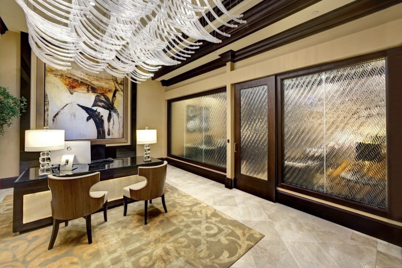 Stunning Textured Glass Partitions For Apartments image