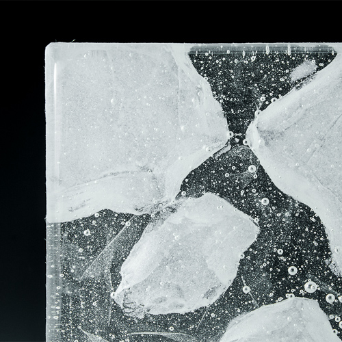 Iceberg Textured Glass corner