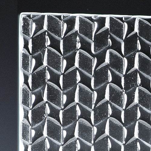 Paradigm Low Iron Textured Glass corner