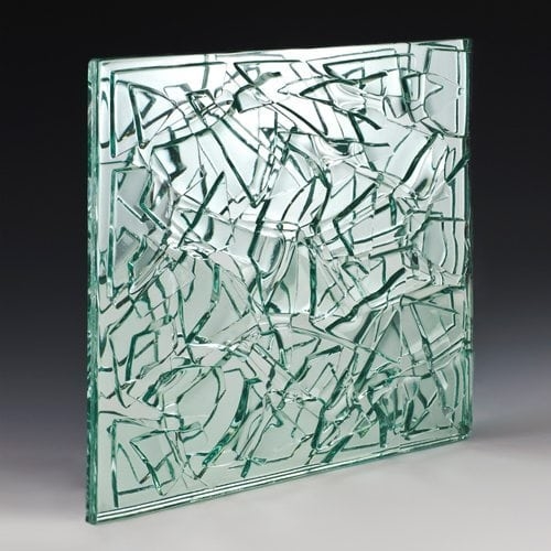 Crackle Clear Textured Glass
