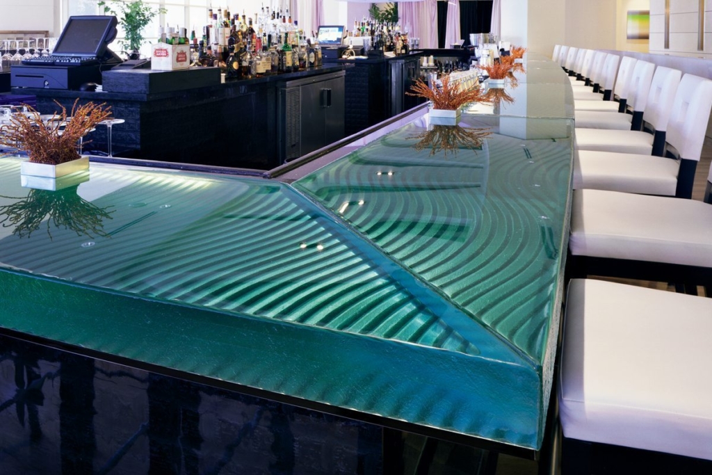Naples Thick Glass Bar Top