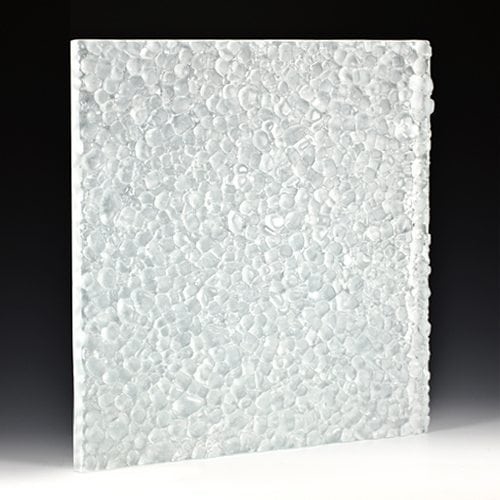 Stones Low Iron Frosted Textured Glass
