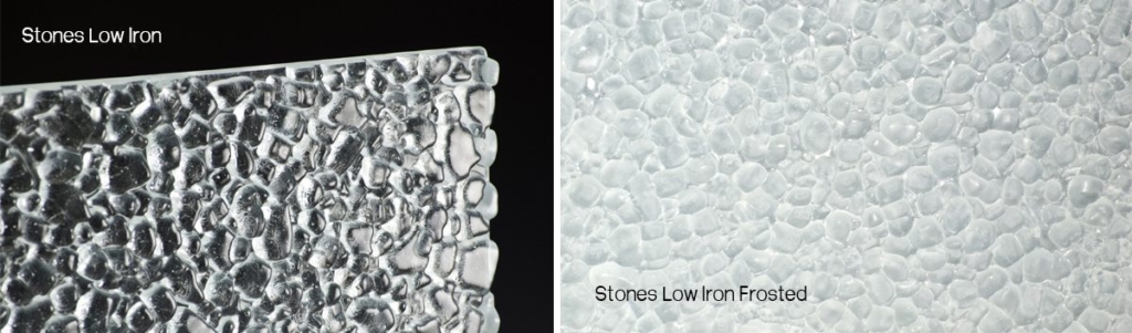 Stones Low Iron Textured Glass