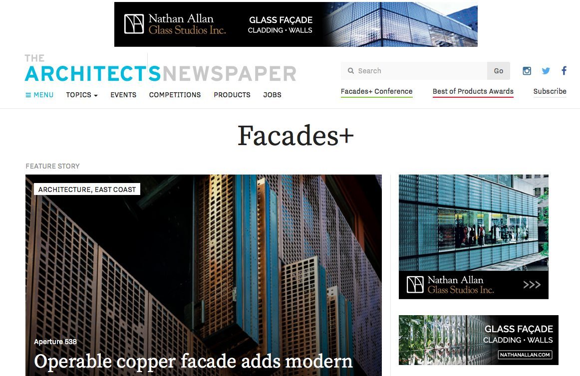 Architect's Newspaper Facade Plus 