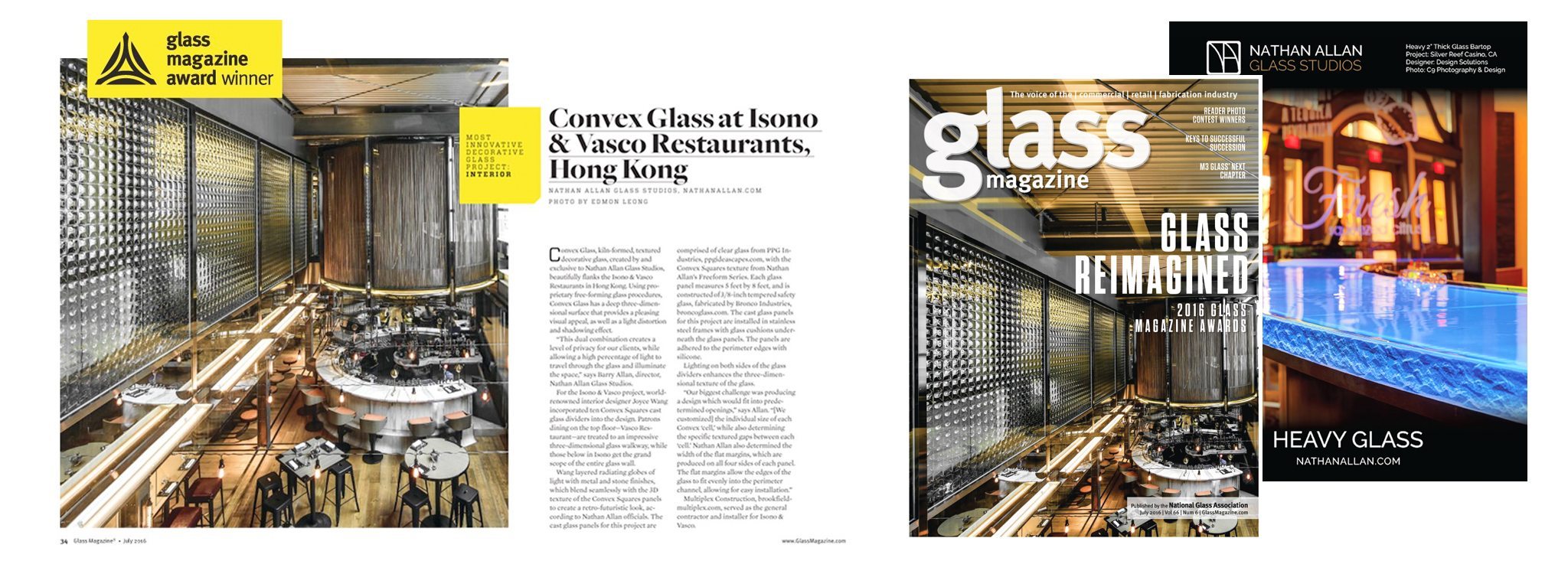Glass Magazine Convex Glass Product Awards