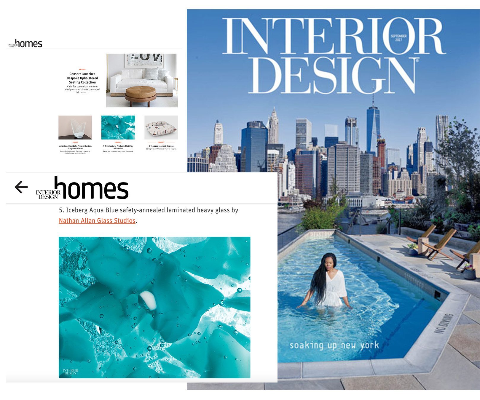 Interior Design Magazine Iceberg Glass 