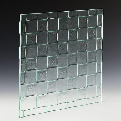 Checkerboard Textured Glass