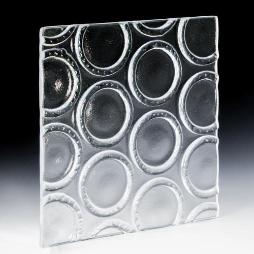 Bottle Base Classic Textured Glass Side