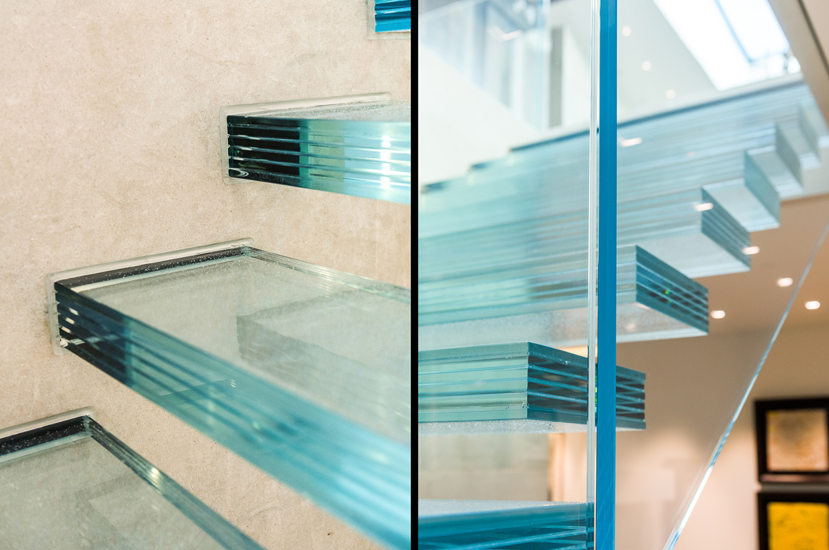 Stair Treads Glass Decorative