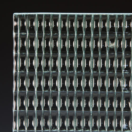 Sequential Low Iron Textured Glass corner