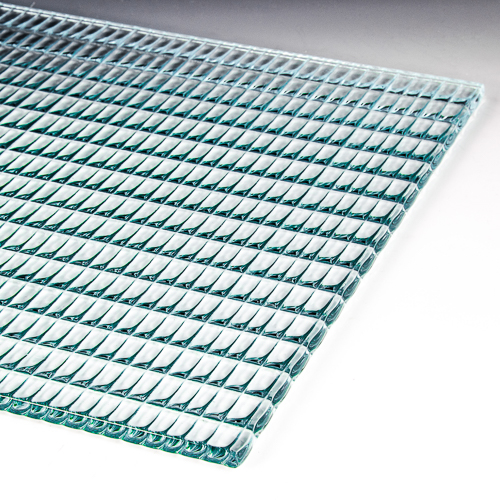 Sequential Low Iron Textured Glass flat