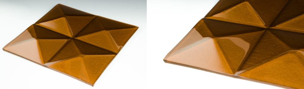 Pyramid Solar Gold Textured Glass