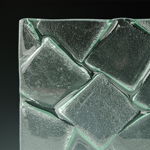 Cubes Textured Glass corner