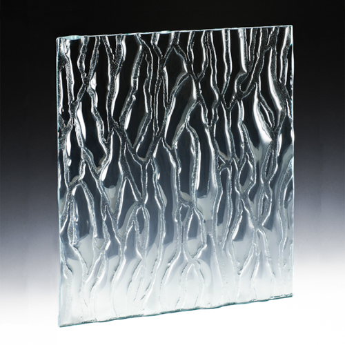 Rivulet Low Iron Textured Glass side