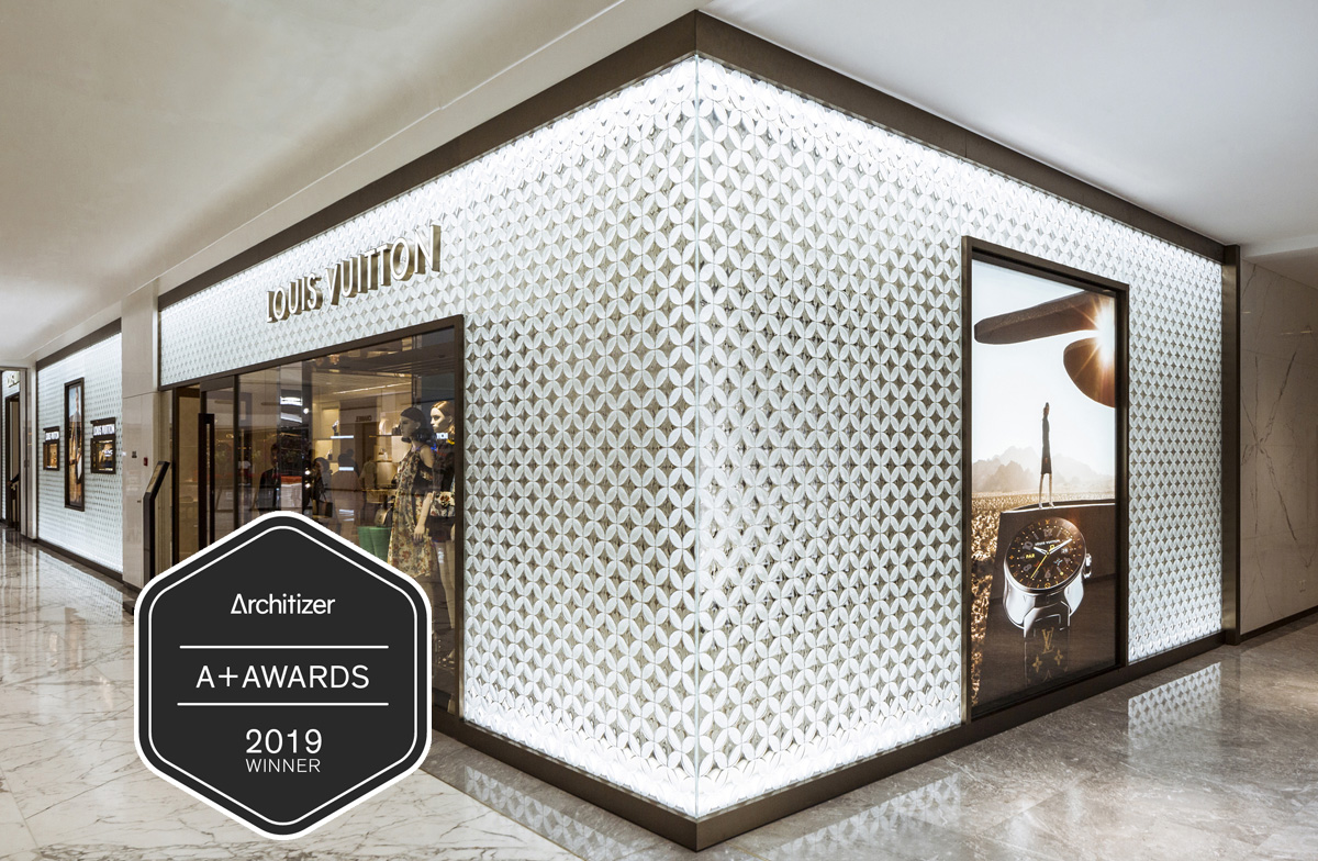 Architizer A+Awards 2019 | Louis Vuitton Custom Convex 3D Architectural Glass