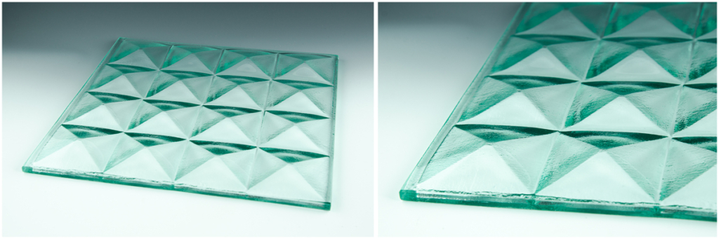 Pyramid Petite Clear Textured Glass