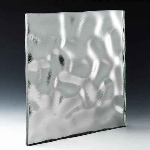 Boulder Silvered Textured Glass side