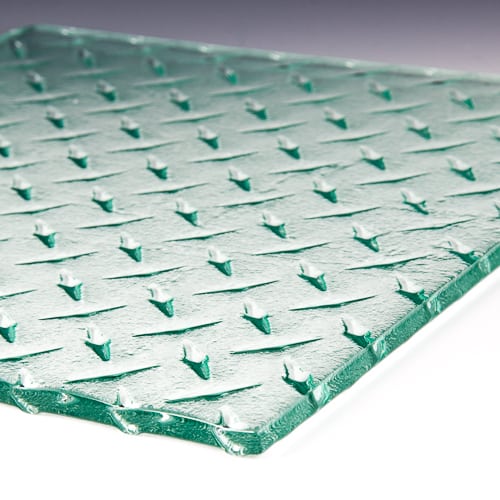 Diamondplate Textured Glass For Your Next Architectural Project