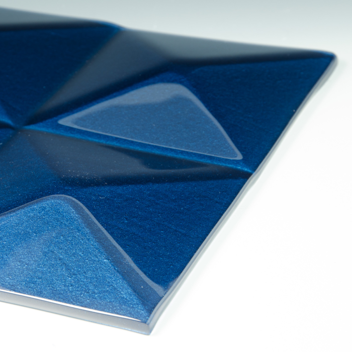 Pyramid Lapis Blue Glass 1