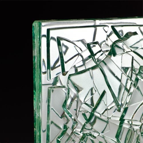 Crackle Clear Glass corner