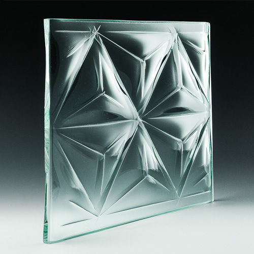 Convex Pinnacle Textured Glass Pic