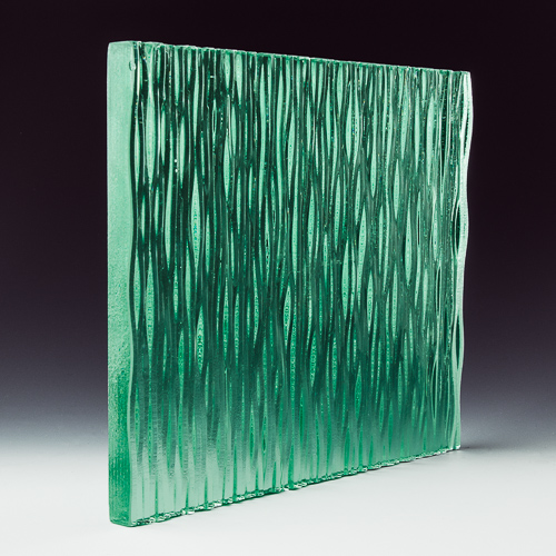 Stax Weavz Clear Textured Glass designed and made by Nathan Allan