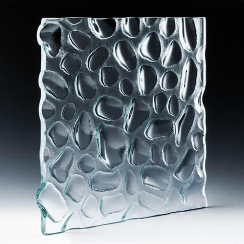 Molecule Low Iron Textured Glass side