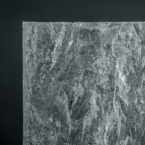 Crystalline Granit Textured Glass Corner