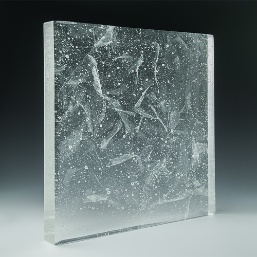 Thick Glass Crystalline Clear designed and made by Nathan Allan