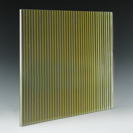 Fluted Champagne Architectural Cast Glass side