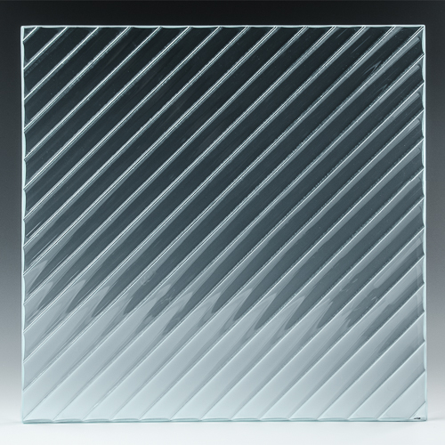 Channel Diagonal Architectural Cast Glass front