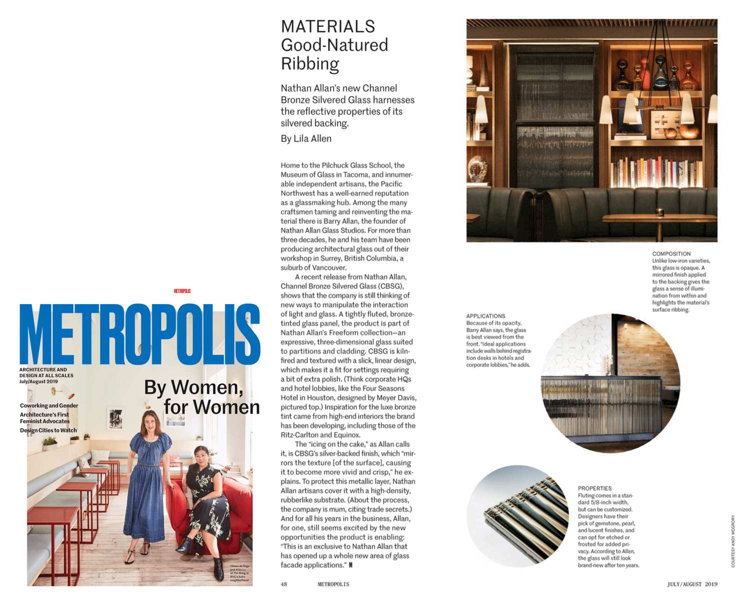 Metropolis | Channel Bronze Silvered Glass