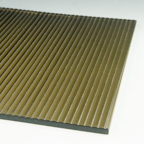 Fluted Bronze Architectural Cast Glass