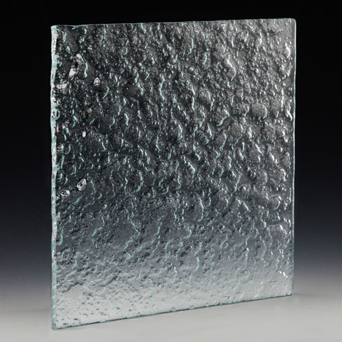 Aggregate Textured Glass Side