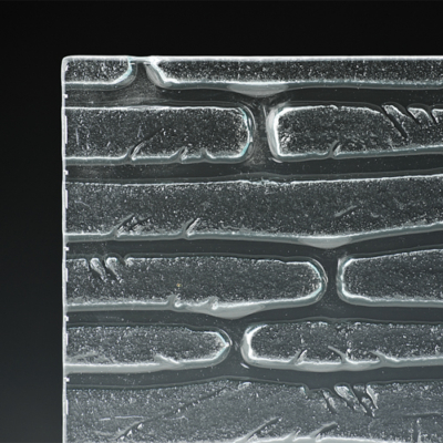 Castle Textured Glass for Walls, Glass Cladding and Glass Balustrade