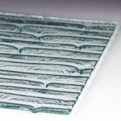 Castle Textured Glass for Walls, Glass Cladding and Glass Balustrade