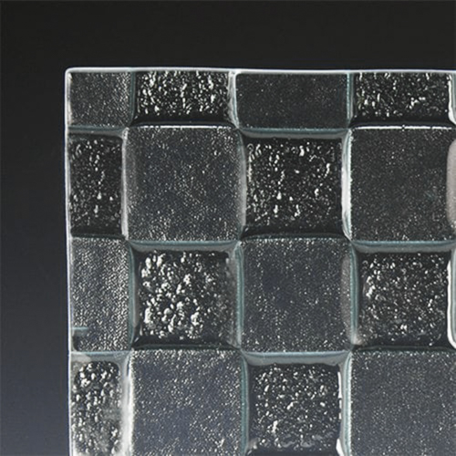 Checkerboard Low Iron Textured Glass corner