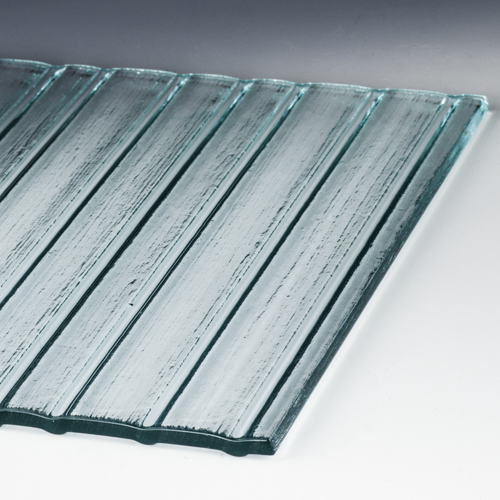 Icicle Rain Low Iron Textured Glass flat