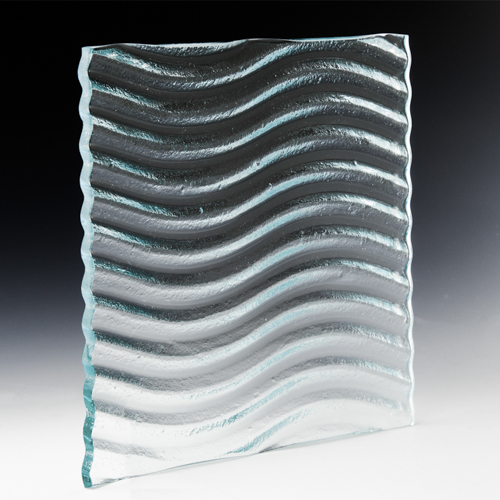 Wave Low Iron Textured Glass side