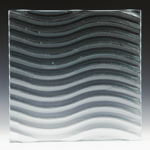 Wave Low Iron Textured Glass front
