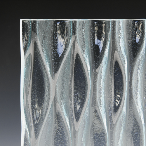 Wavelet Low Iron Textured Glass corner