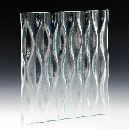 Wavelet Low Iron Textured Glass side