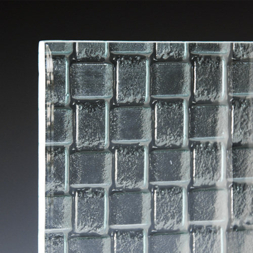 Weave Low Iron Textured Glass corner
