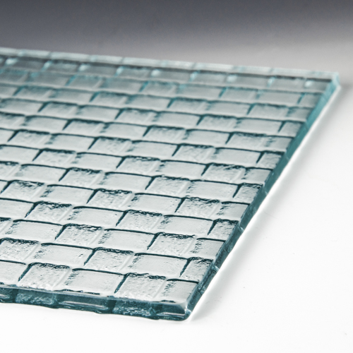 Weave Low Iron Textured Glass flat