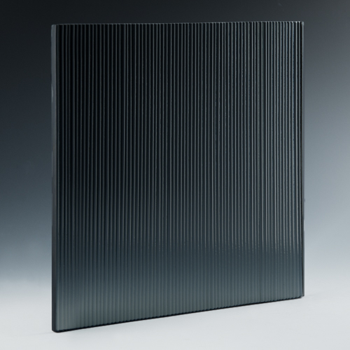 Fluted Micro Black Glass Side
