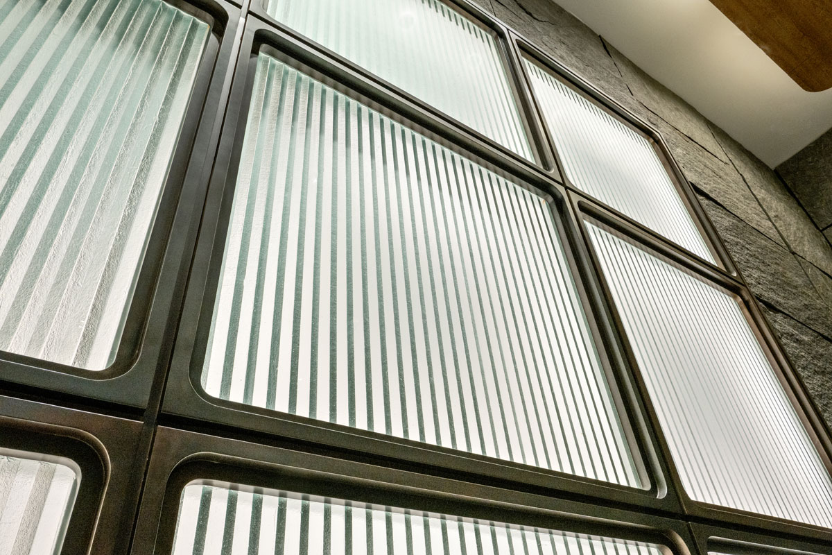 Custom Sawtooth Glass Partitions