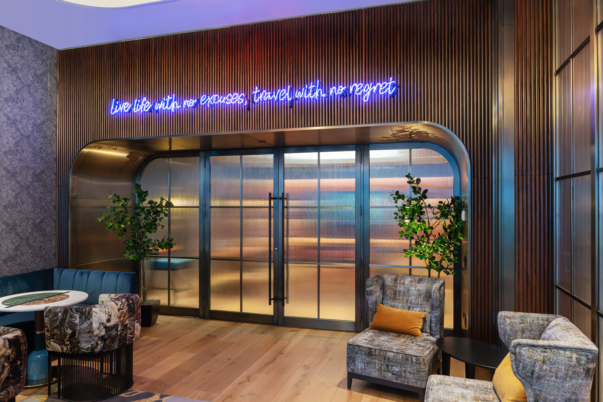 Tempo Hotel Glass Door