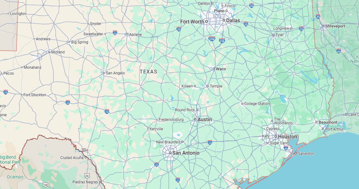 Texas USA Glass