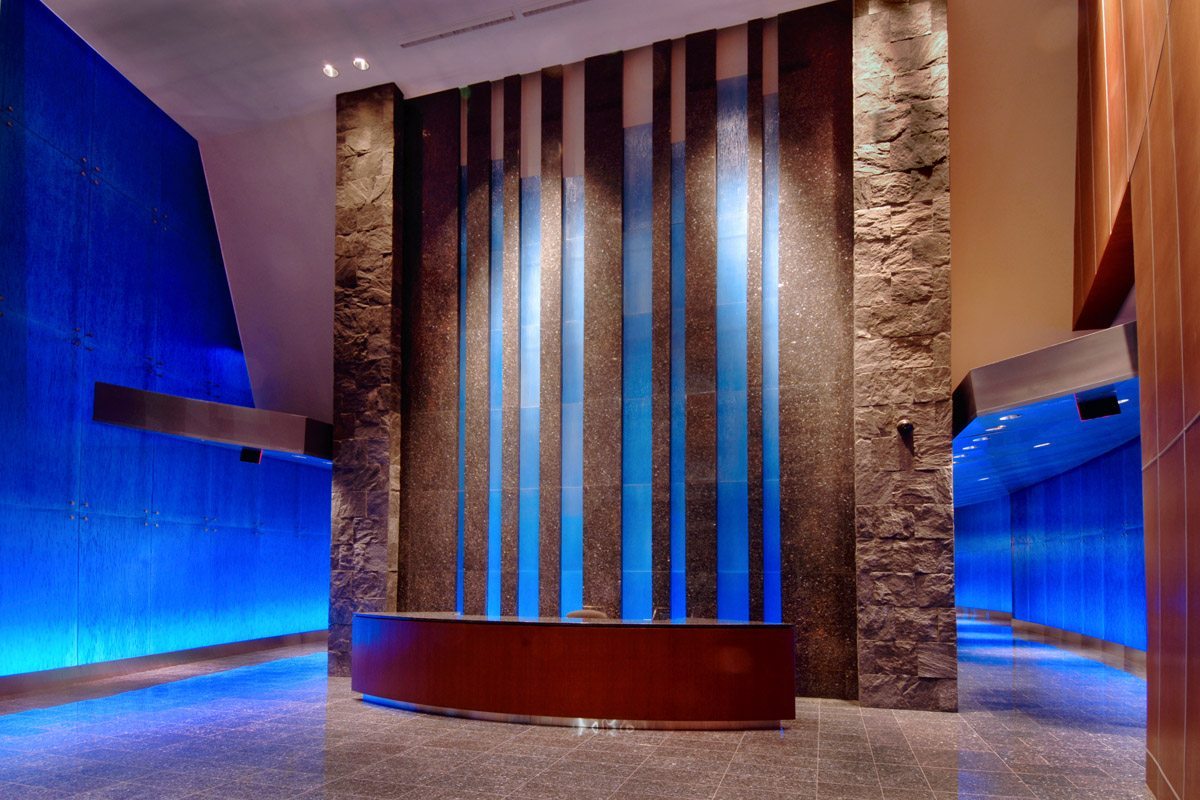 Calgary Cast Glass Walls
